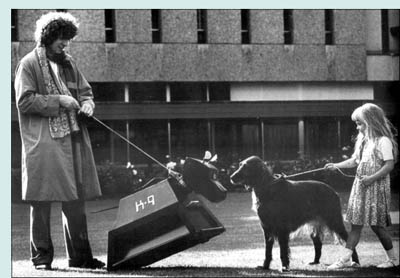 Tom Baker with K9
